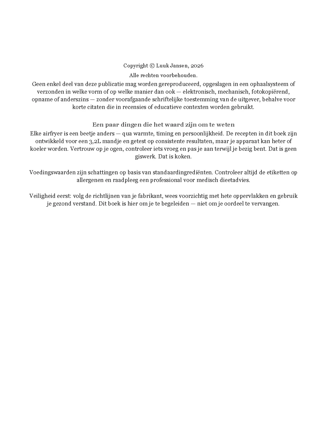 Voorbeeld pagina