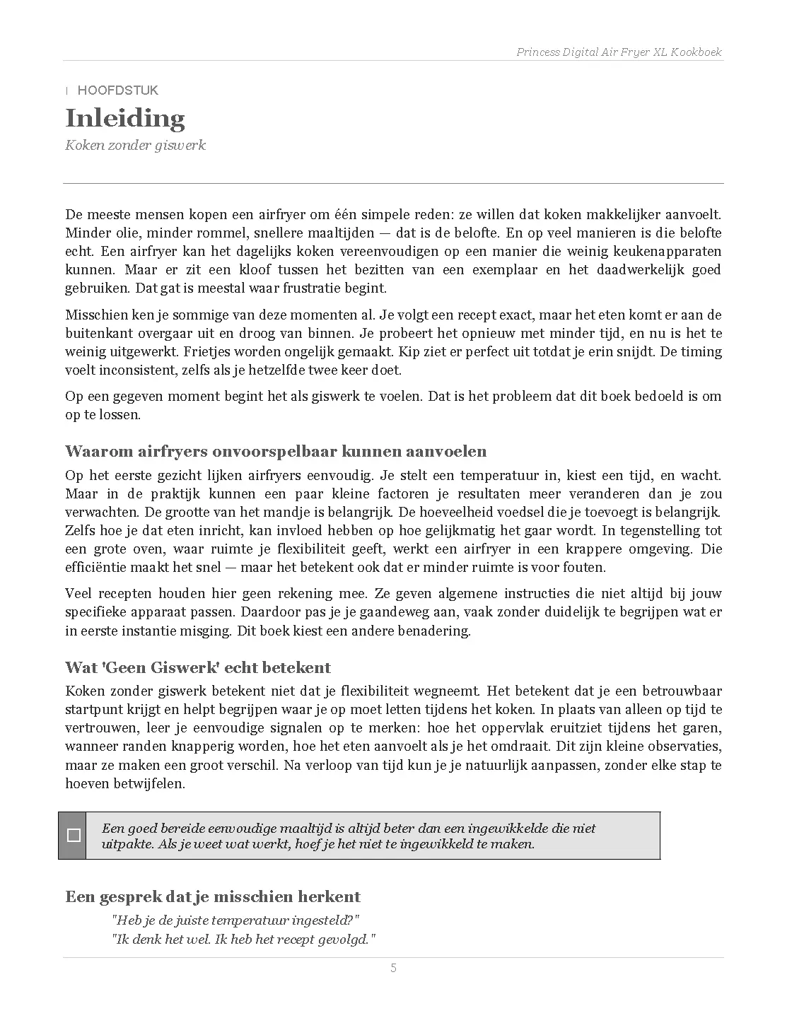 Voorbeeld pagina