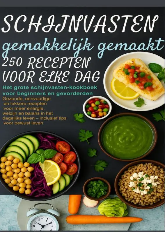 Cover van Schijnvasten gemakkelijk gemaakt – 250 recepten voor elke dag Het grote schijnvasten-kookboek voor beginners en gevorderden |