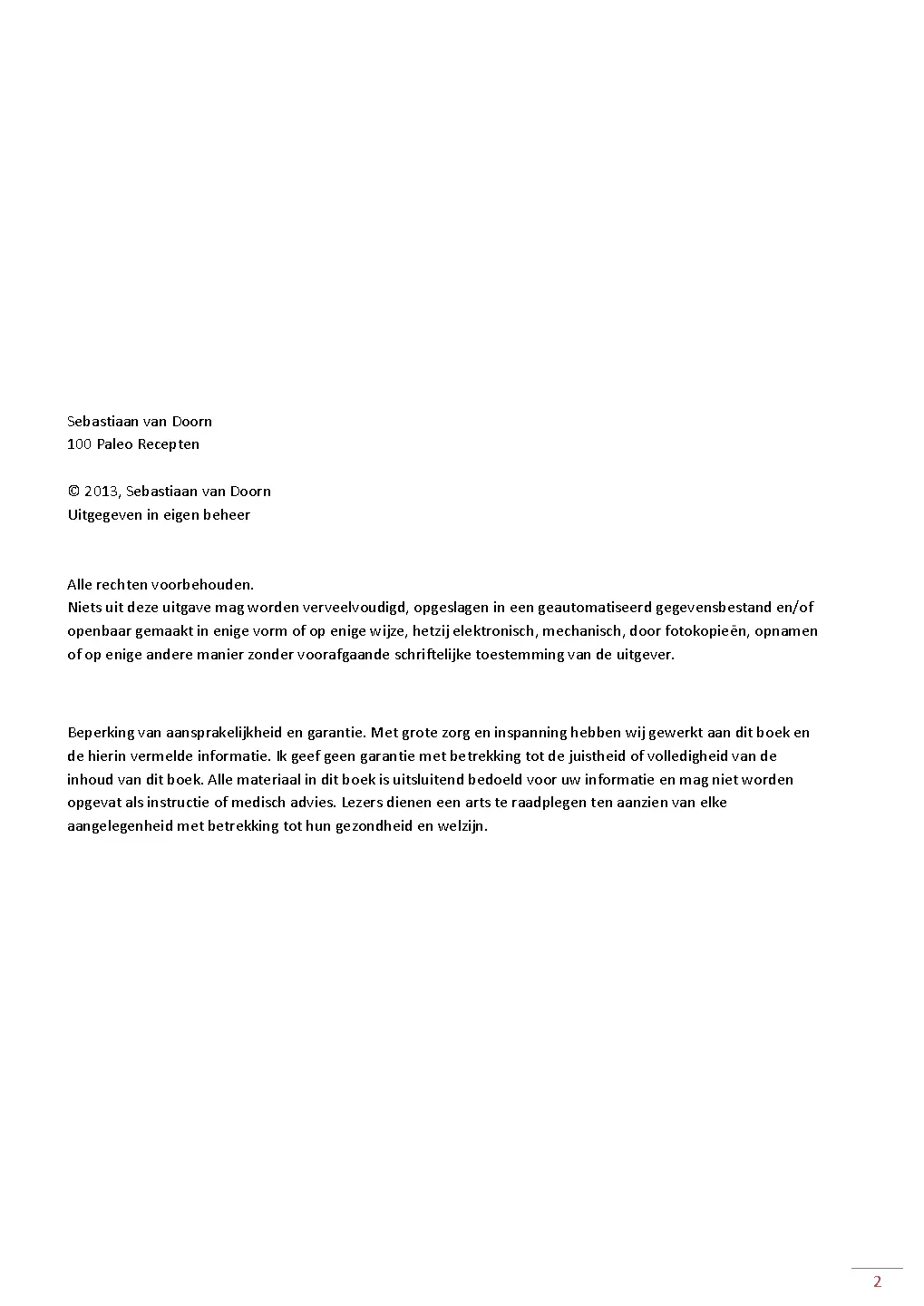 Voorbeeld pagina