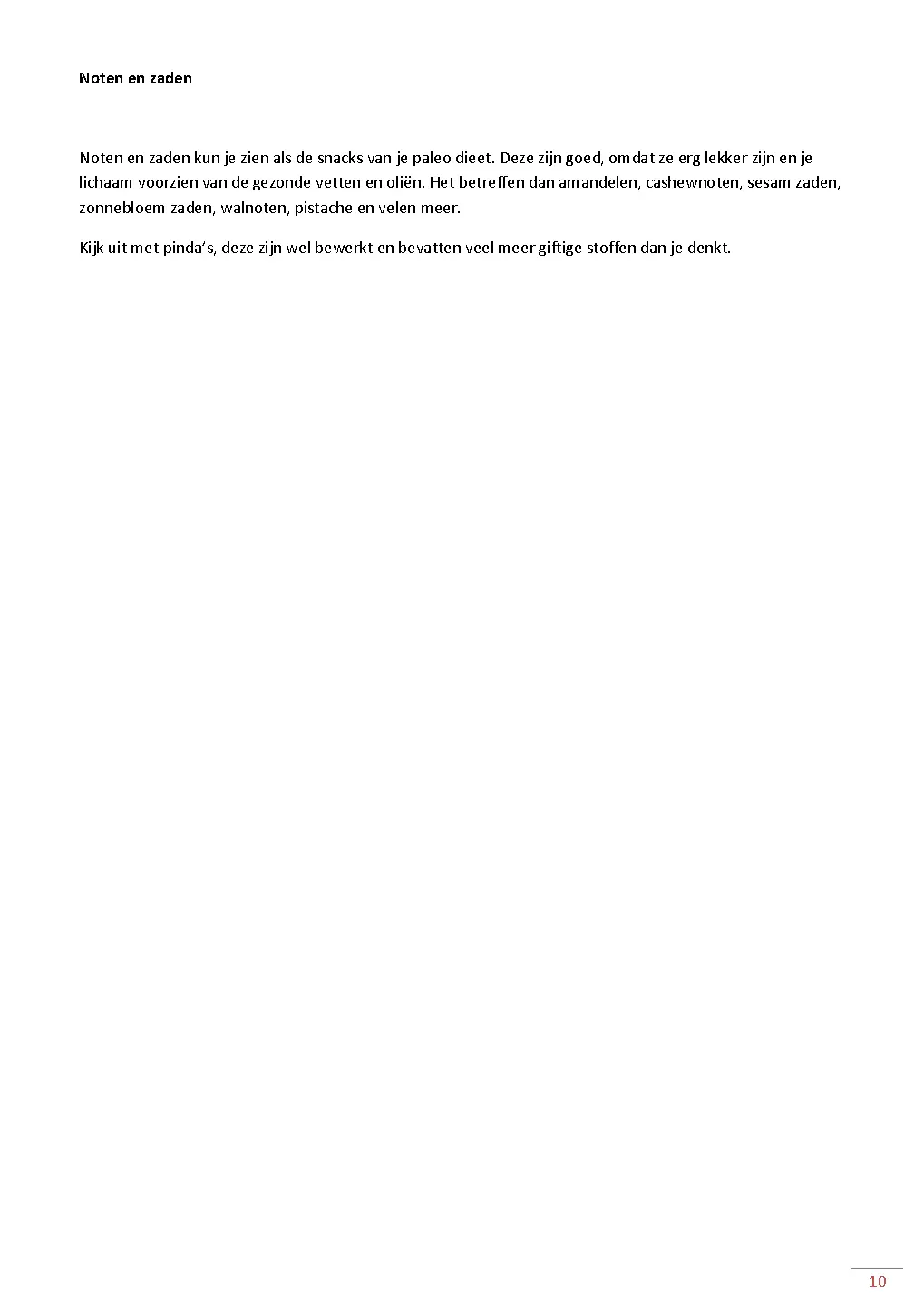 Voorbeeld pagina