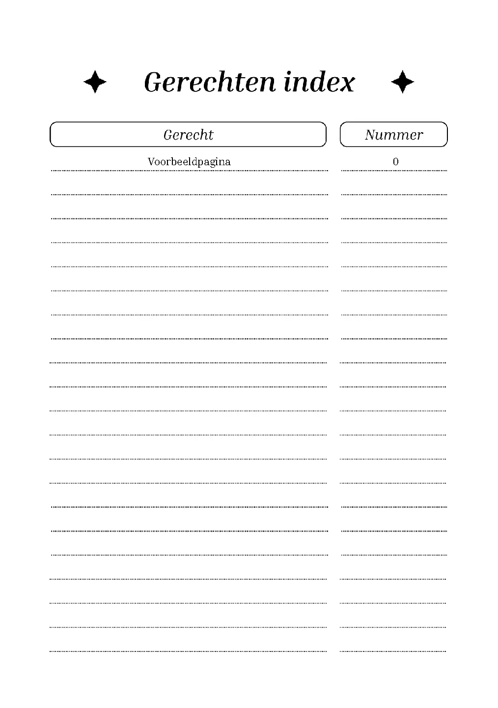 Voorbeeld pagina