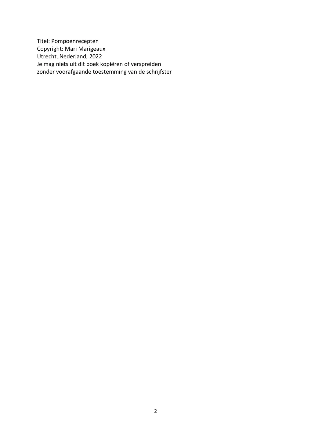 Voorbeeld pagina