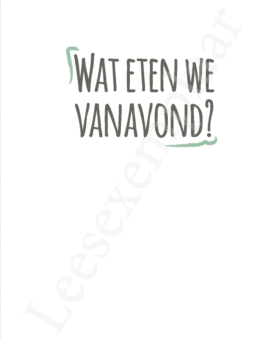Voorbeeld pagina