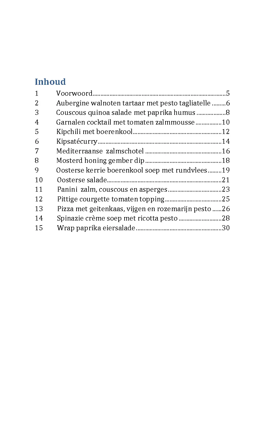 Voorbeeld pagina