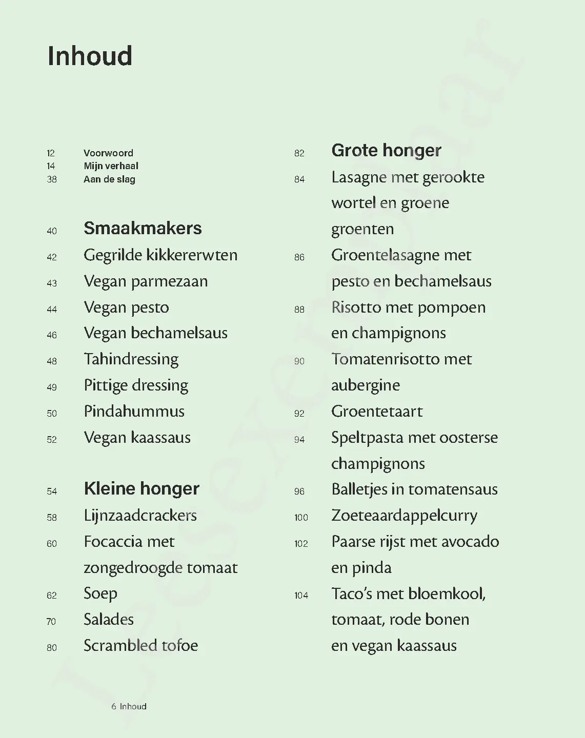 Voorbeeld pagina