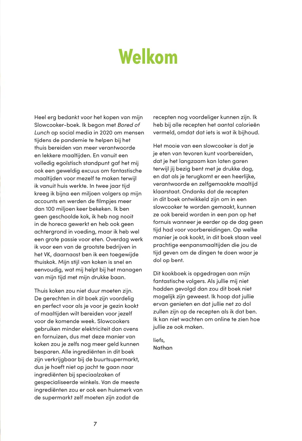 Voorbeeld pagina