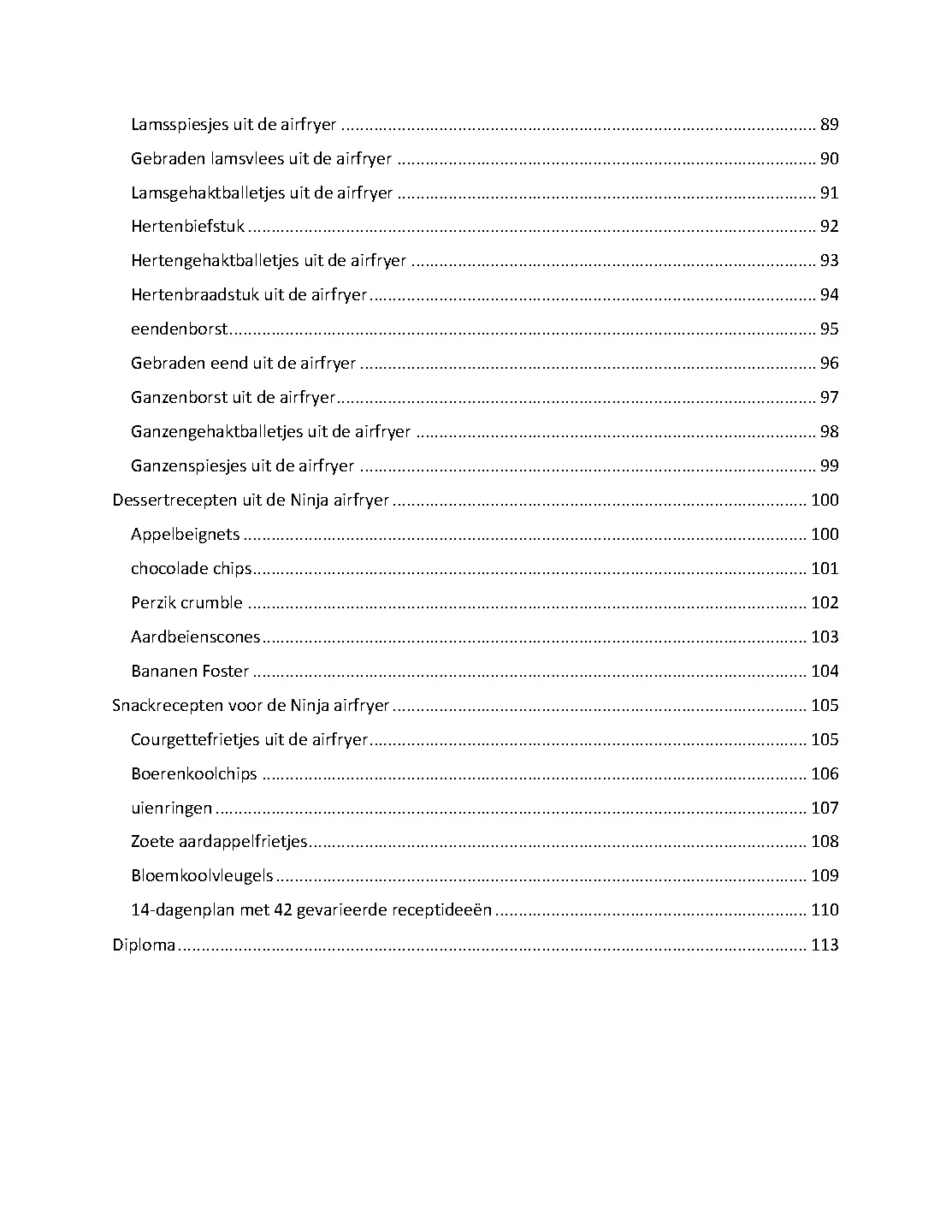 Voorbeeld pagina