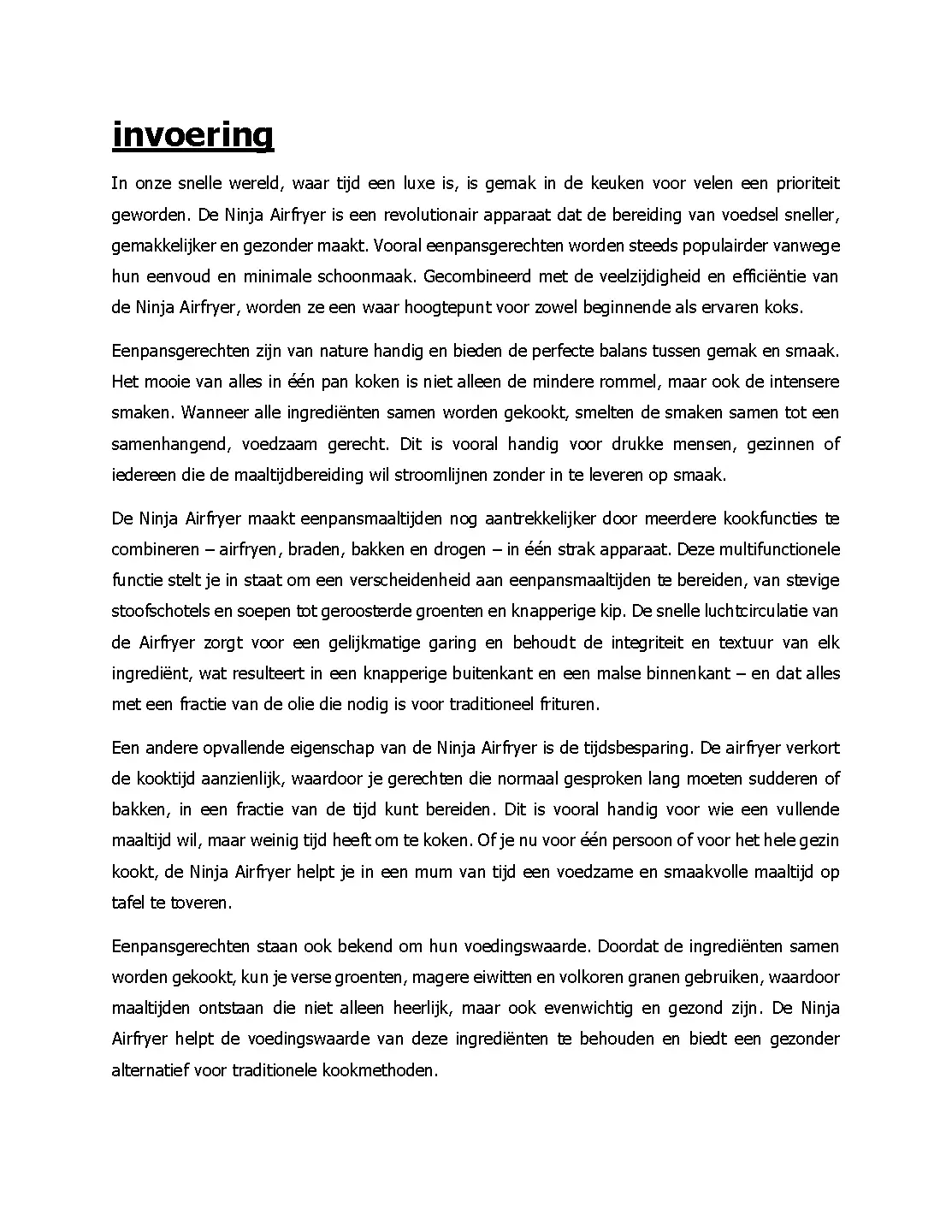 Voorbeeld pagina