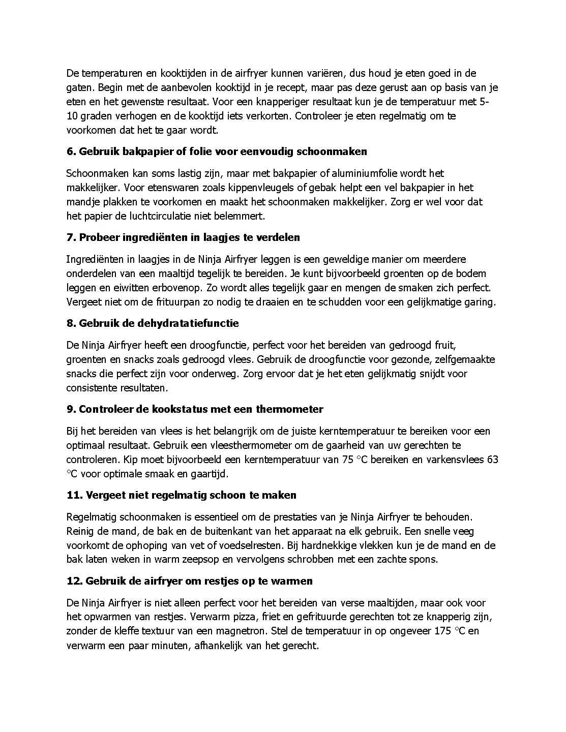 Voorbeeld pagina