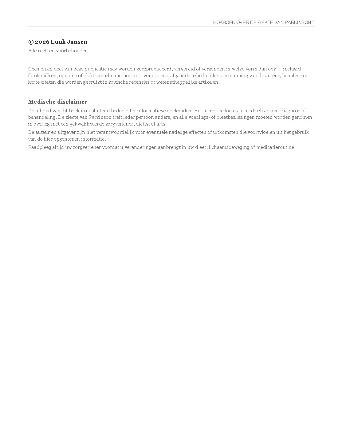 Voorbeeld pagina