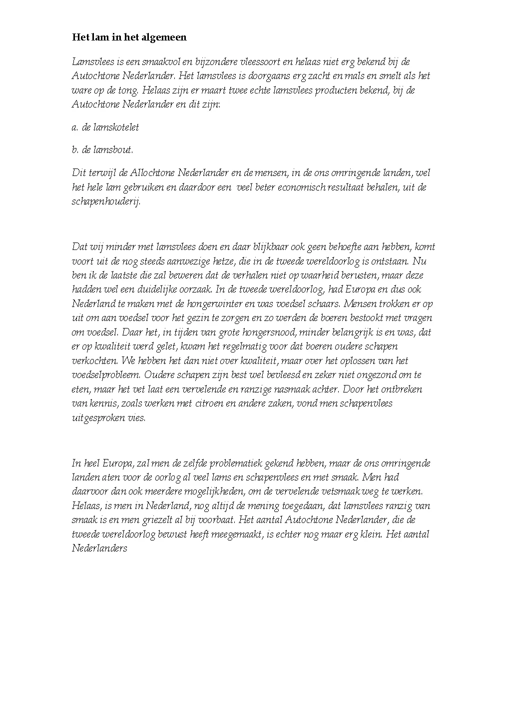 Voorbeeld pagina