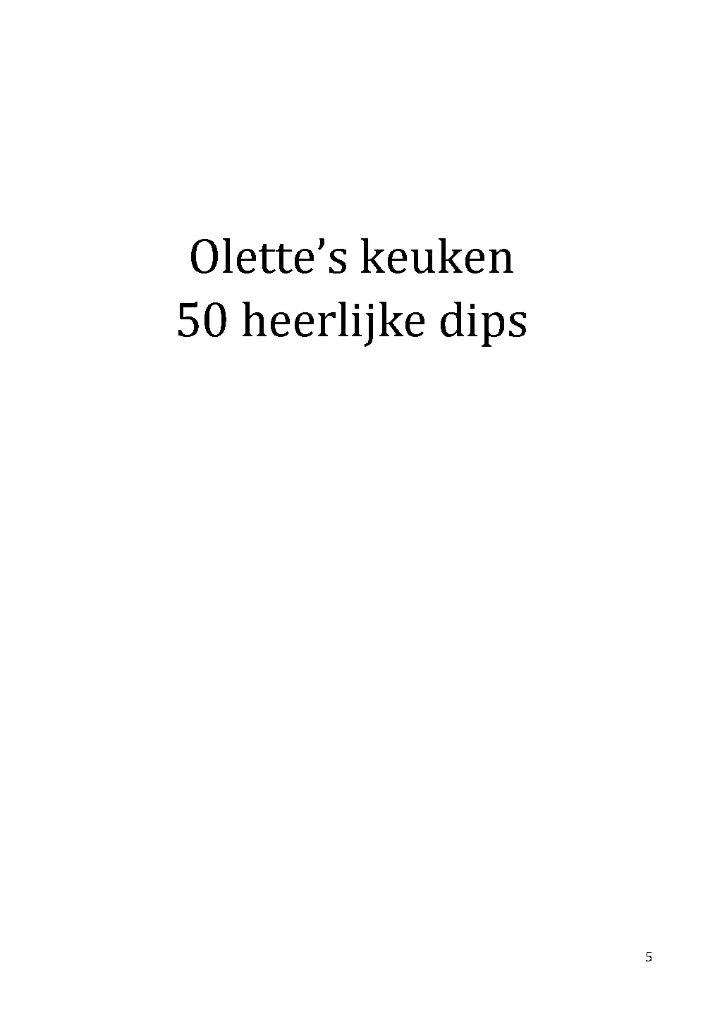Voorbeeld pagina