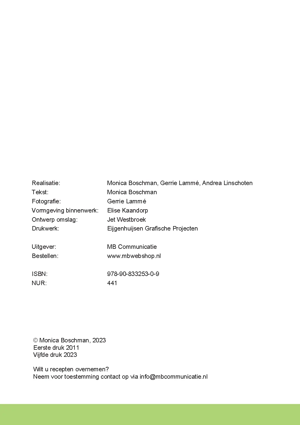 Voorbeeld pagina