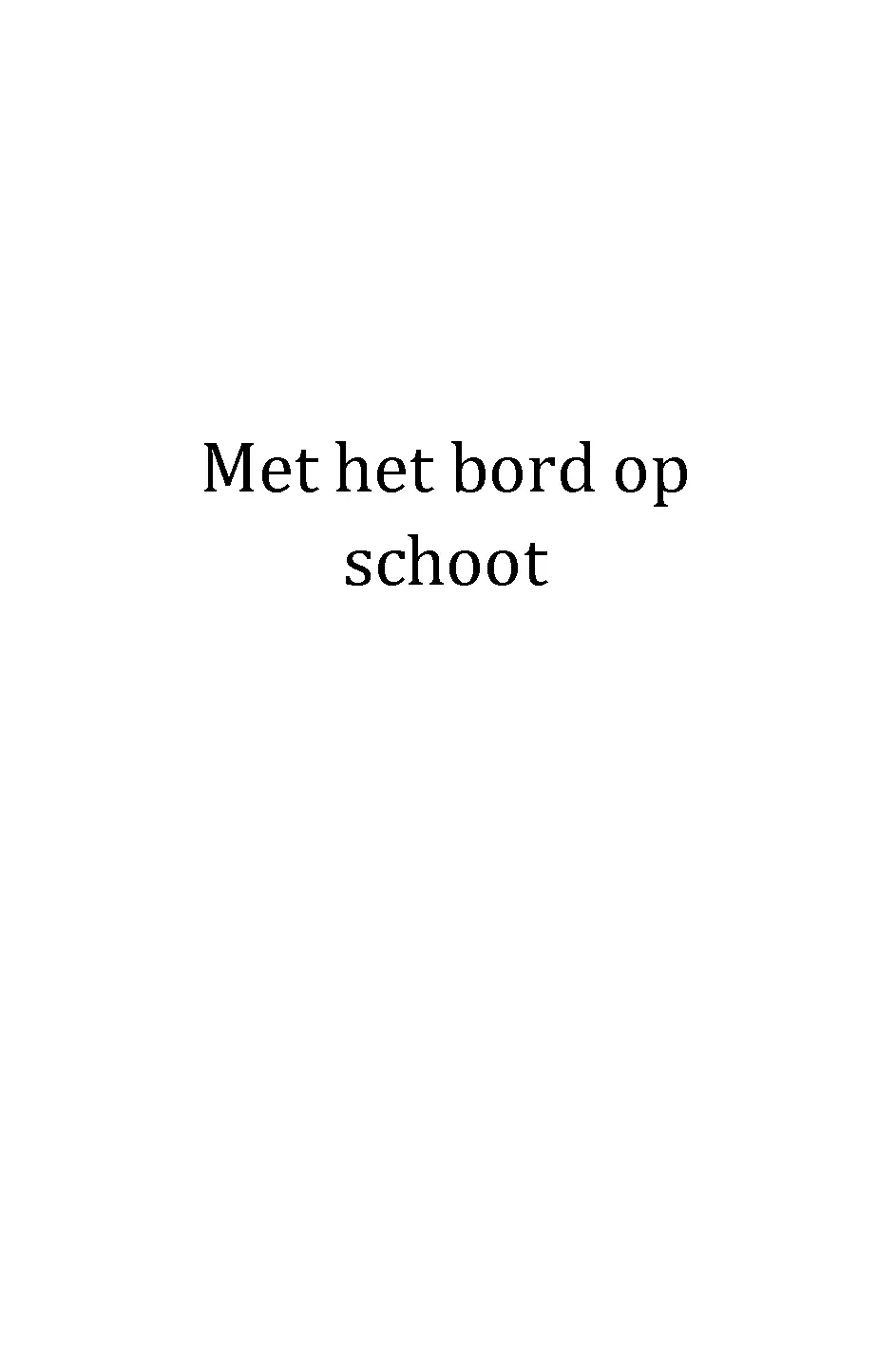 Voorbeeld pagina