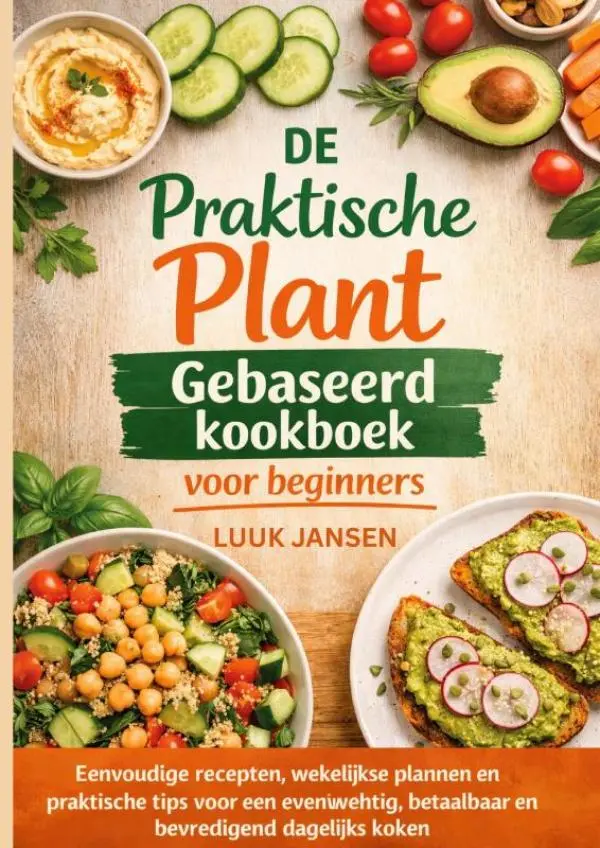 Cover van DE Praktische Plant Gebaseerd kookboek voor beginners