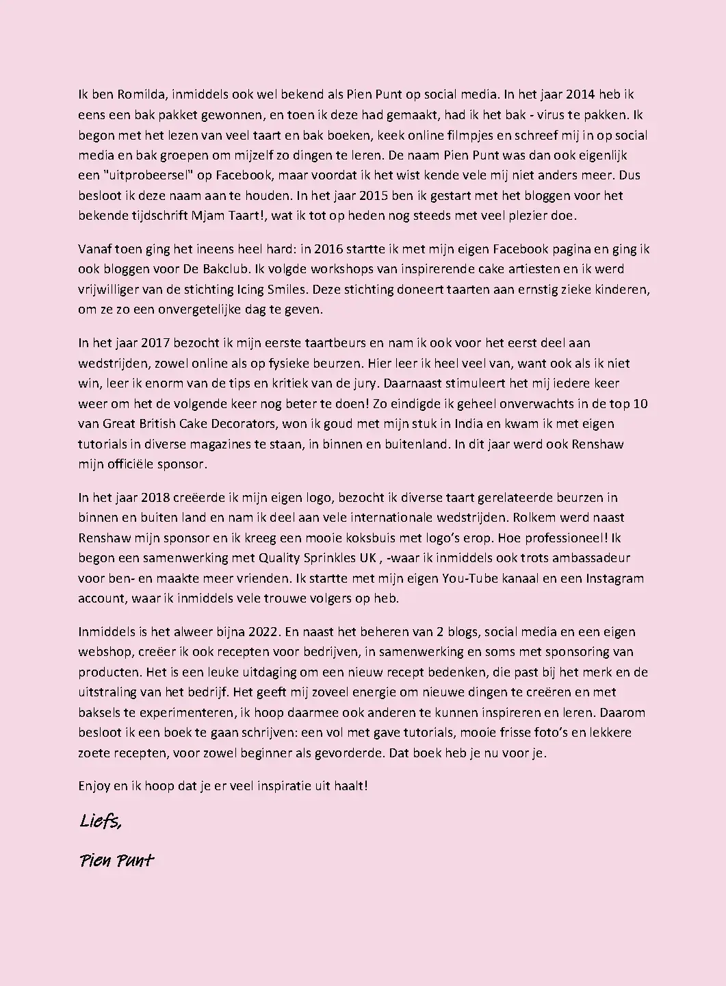 Voorbeeld pagina