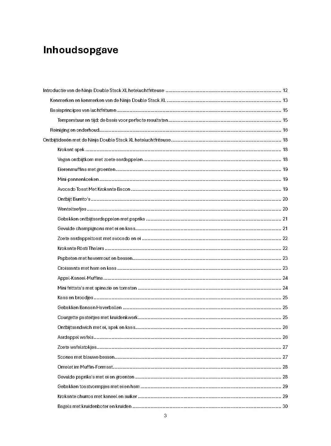 Voorbeeld pagina