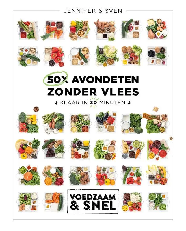 Cover van 50x avondeten zonder vlees