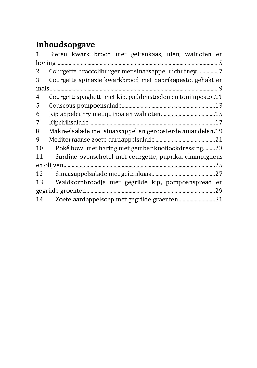 Voorbeeld pagina
