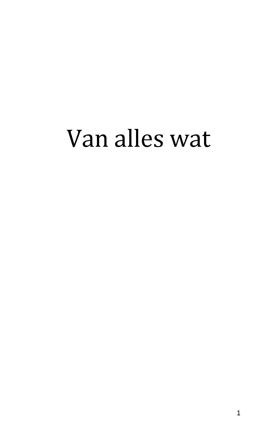 Voorbeeld pagina