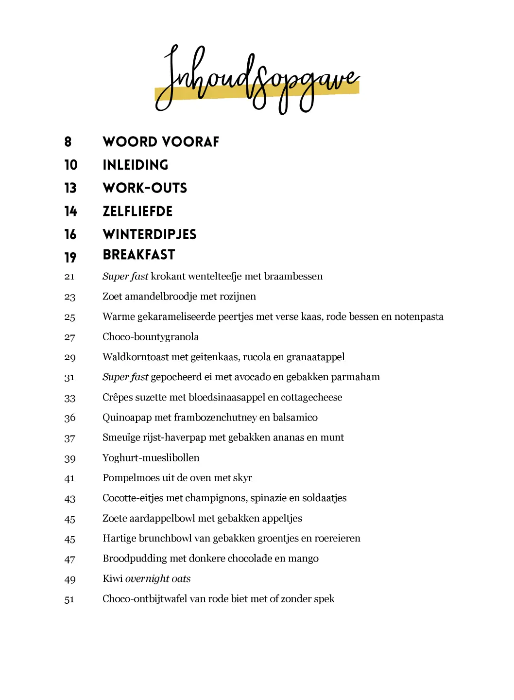 Voorbeeld pagina