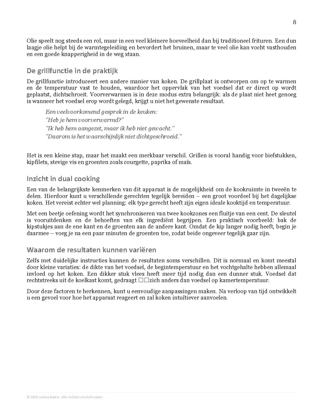 Voorbeeld pagina