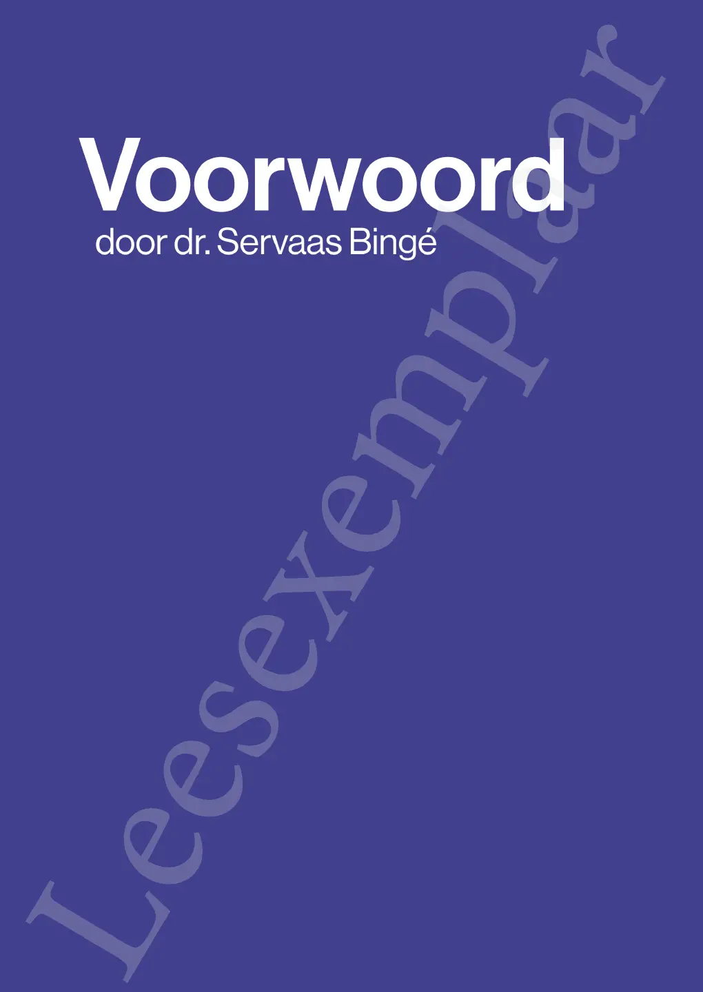 Voorbeeld pagina