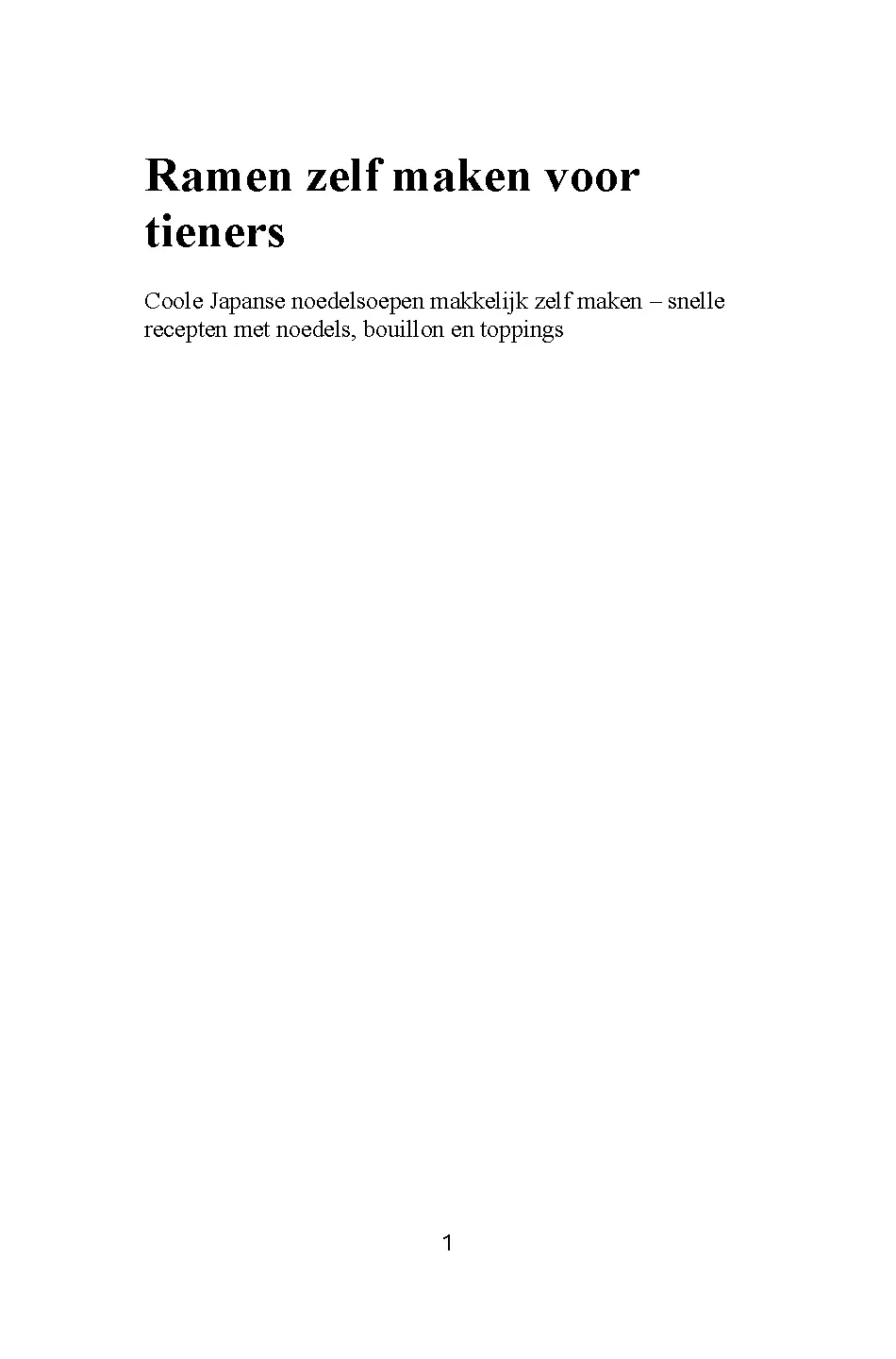 Voorbeeld pagina