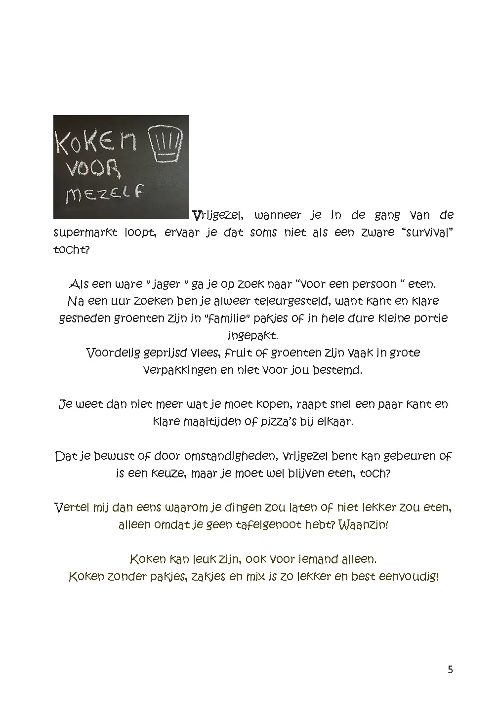 Voorbeeld pagina
