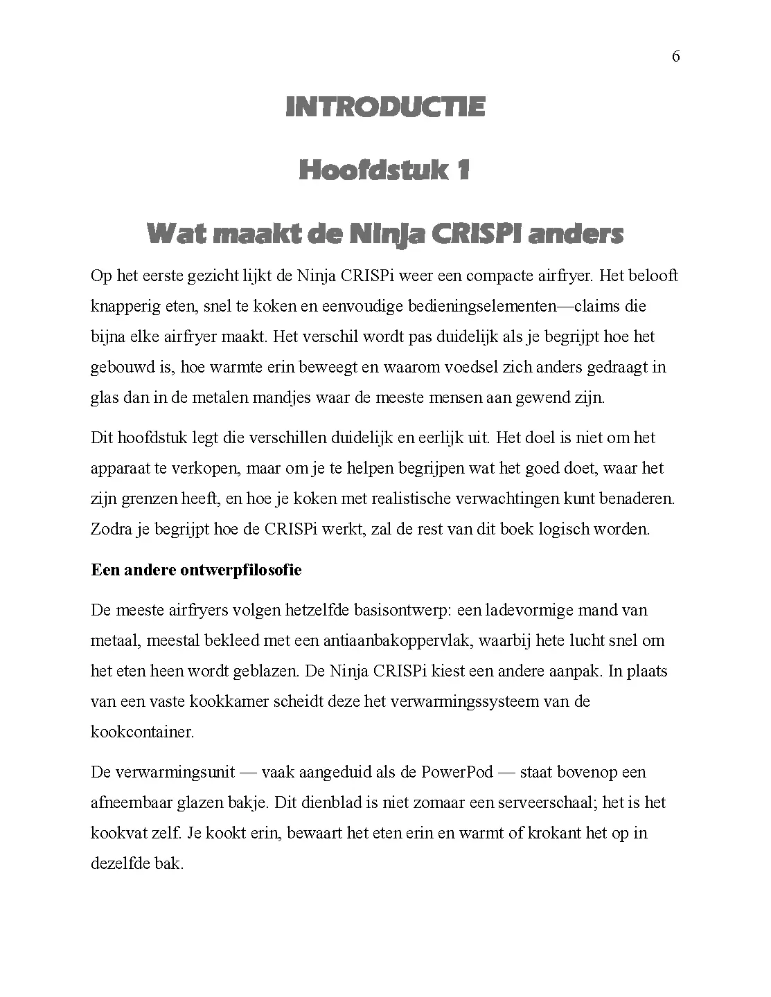 Voorbeeld pagina