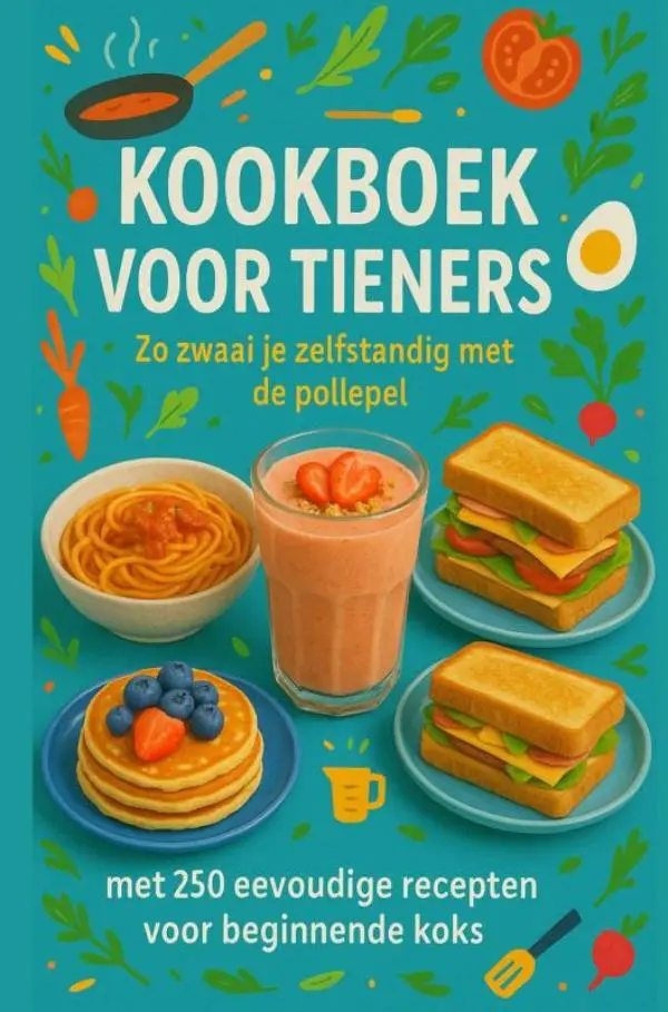 Cover van Kookboek voor Tieners Zo zwaai je zelfstandig met de pollepel:Het perfecte cadeau voor tieners