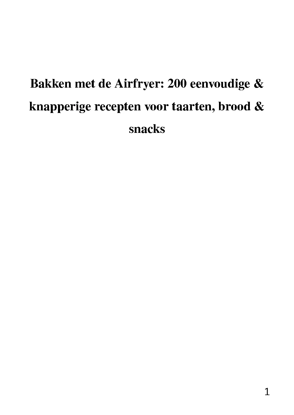 Voorbeeld pagina