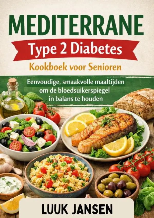 Cover van MEDITERRANE Type 2 Diabetes Kookboek voor Senioren