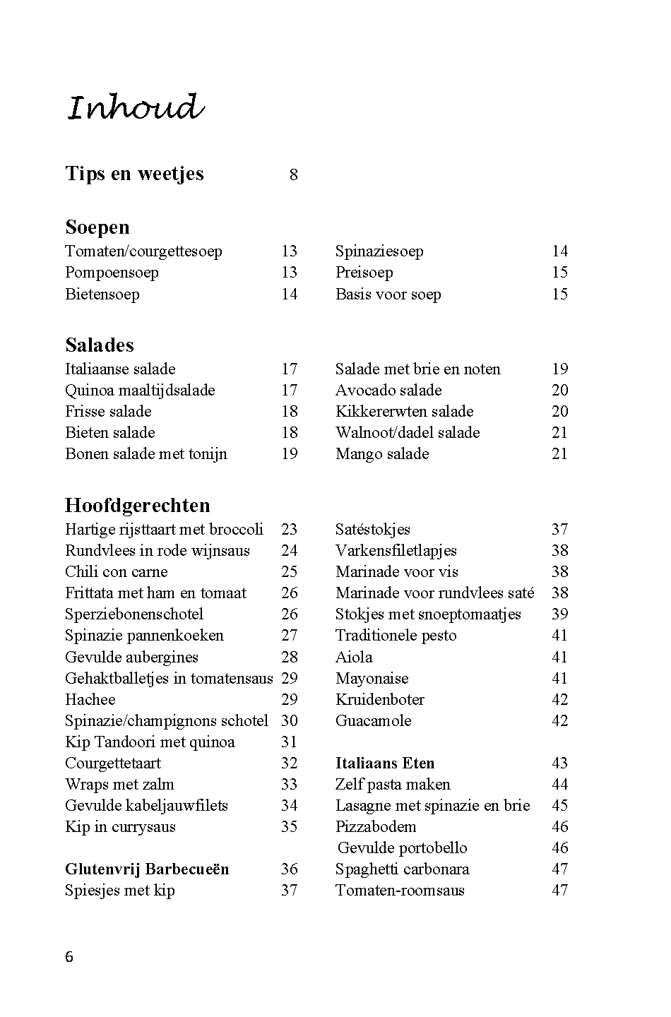 Voorbeeld pagina