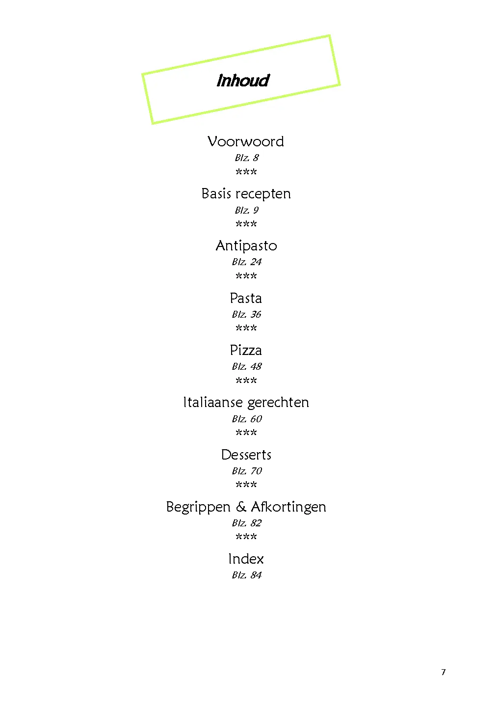Voorbeeld pagina