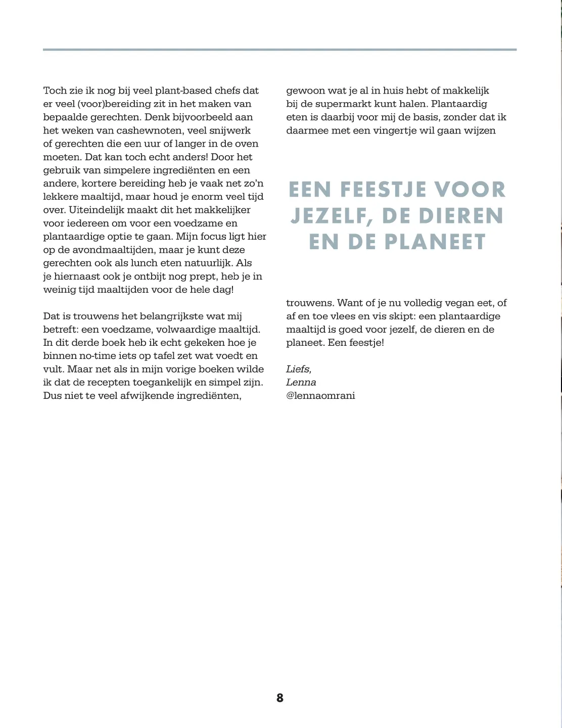 Voorbeeld pagina