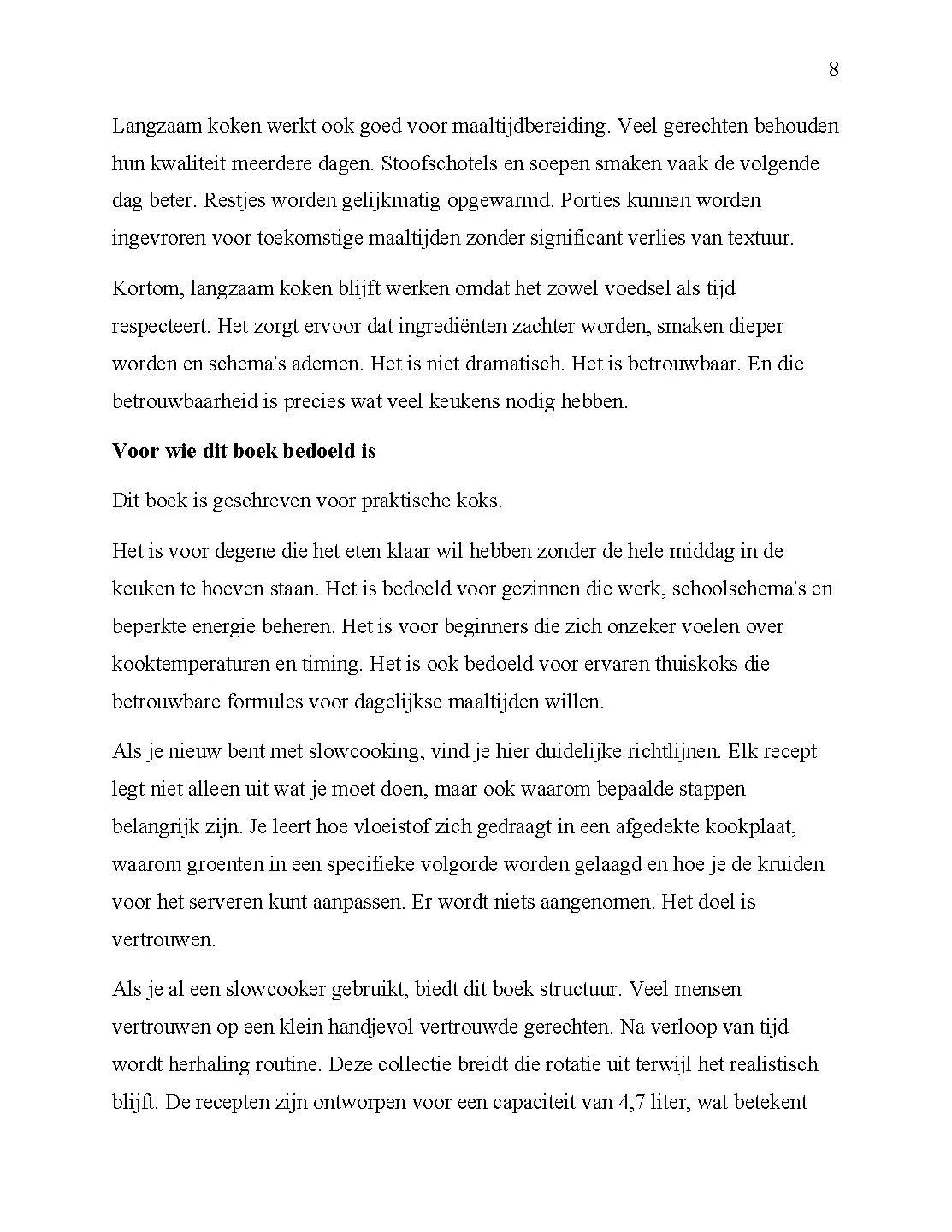 Voorbeeld pagina