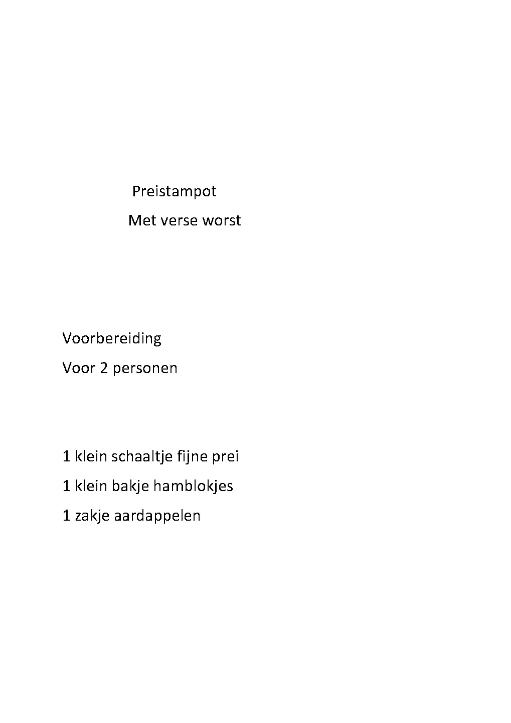 Voorbeeld pagina