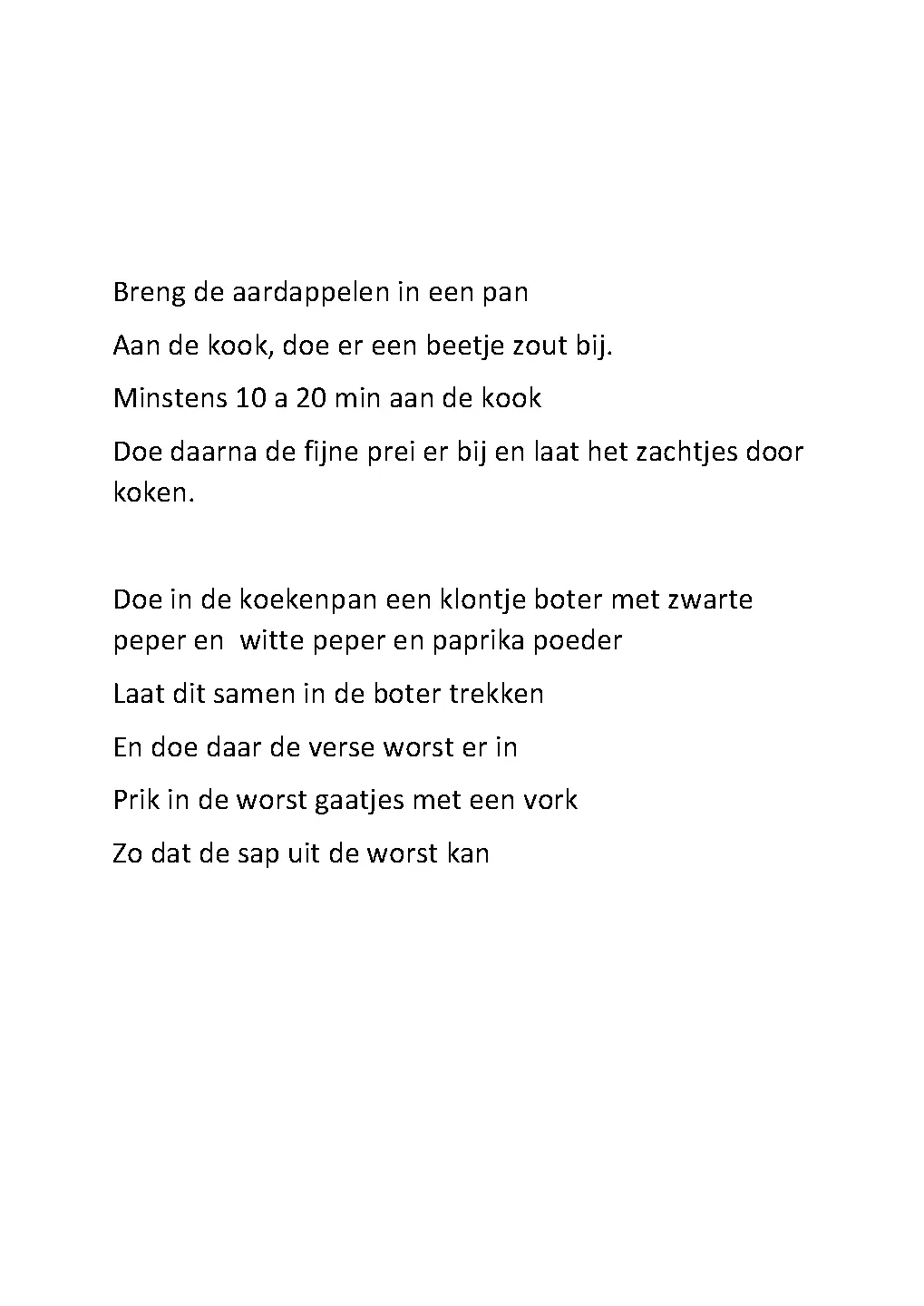 Voorbeeld pagina