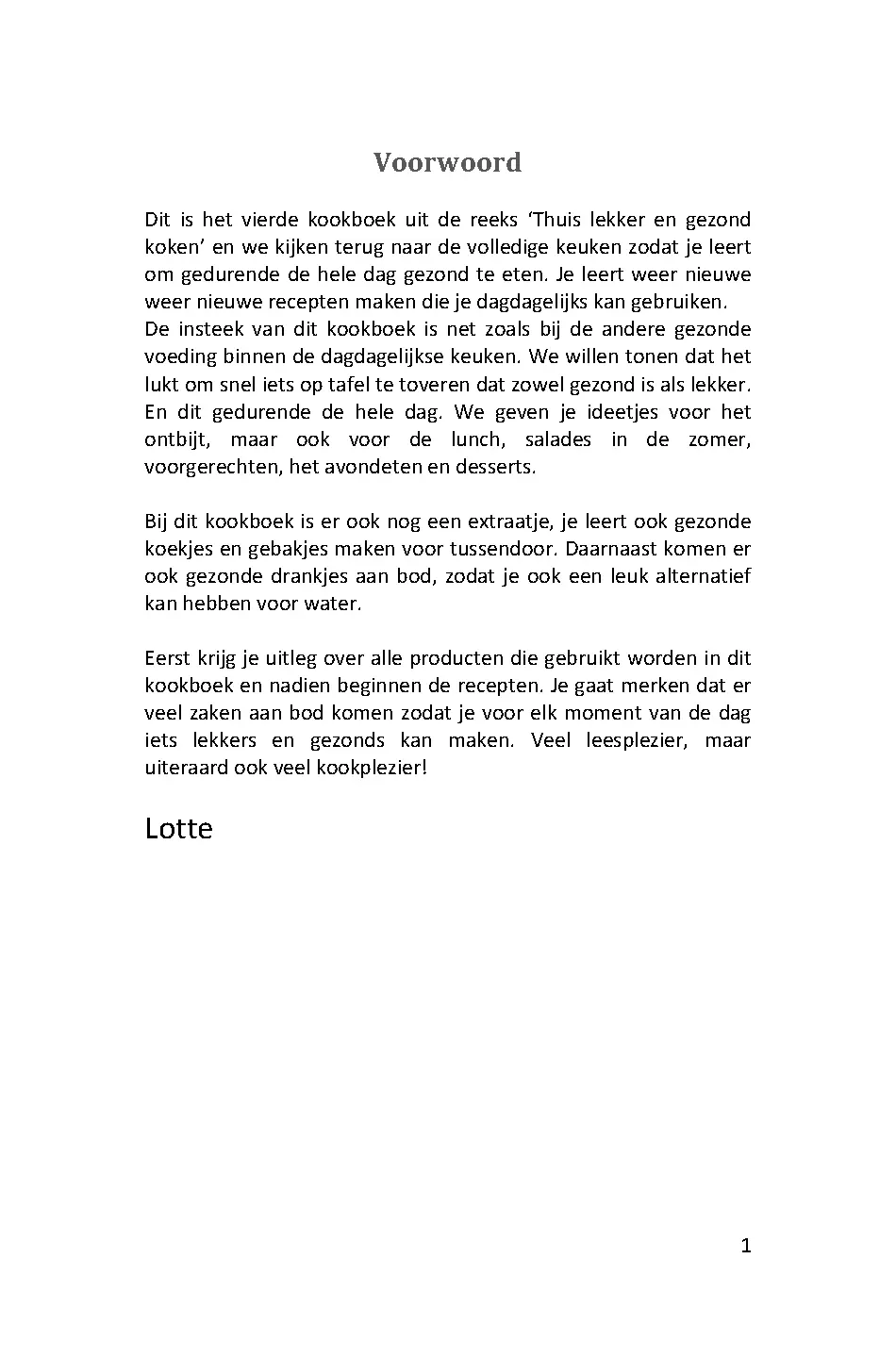 Voorbeeld pagina