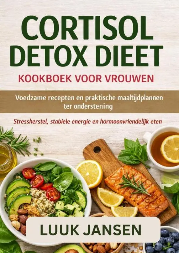 Cover van CORTISOL DETOX DIEET KOOKBOEK VOOR VROUWEN